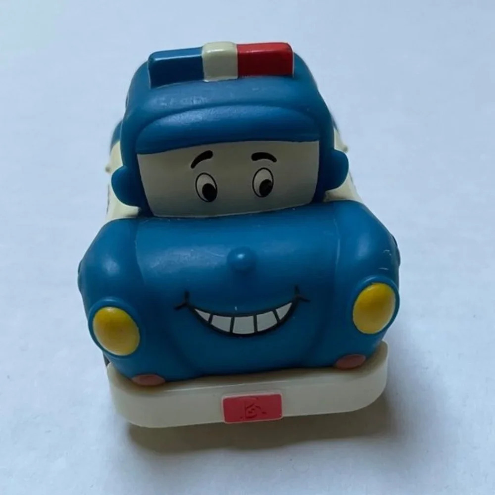 B You Police Car Pull Back Squad School Law Kids Toy Mini Car Working Condition